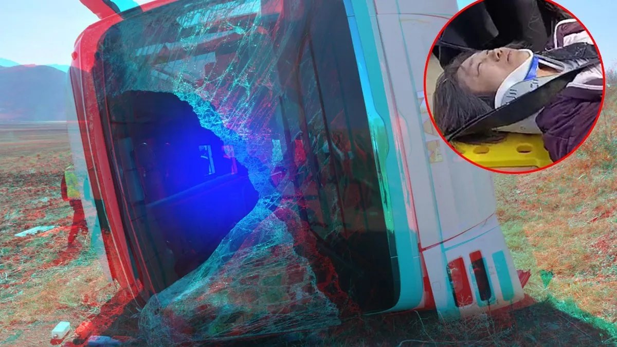 Afyonkarahisar’da Japonları taşıyan tur otobüsü devrildi: 22 turistten 20’si taburcu edildi!